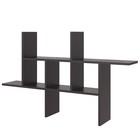 Полка настенная открытая, 1139×196×677 мм, цвет венге - Фото 3