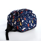 Набор рюкзак молодёжный из текстиля, сумка-шопер, цвет синий - Фото 4
