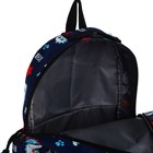 Набор рюкзак школьный из текстиля, сумка-шопер, цвет синий - фото 25469429