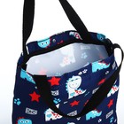 Набор рюкзак школьный из текстиля, сумка-шопер, цвет синий - фото 25469431