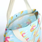 Набор рюкзак молодёжный из текстиля, сумка-шопер, цвет голубой - Фото 7