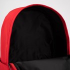 Рюкзак школьный текстильный Burm with IDEA, цвет красный, 38 х 12 х 30 см - Фото 8