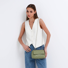 Сумка женская мессенджер на магните, 23×7×14 см, оливковая - Фото 2