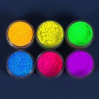 Пигмент для ногтей, набор 6 баночек, 3 г, разноцветный - Фото 5