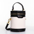 Кросс-боди на молнии, цвет чёрный/коричневый - фото 21539048