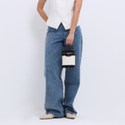 Кросс-боди на молнии, цвет чёрный/коричневый - фото 23985287