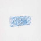 Футляр для очков на кнопке, 15 см × 3 см × 6 см, цвет голубой/прозрачный - фото 1814574