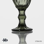 Рюмка стеклянная Magistro «Круиз», 50 мл, 5×10 см, цвет серо-зелёный - фото 4348977