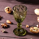 Рюмка стеклянная Magistro «Круиз», 50 мл, 5×10 см, цвет зелёный - Фото 2