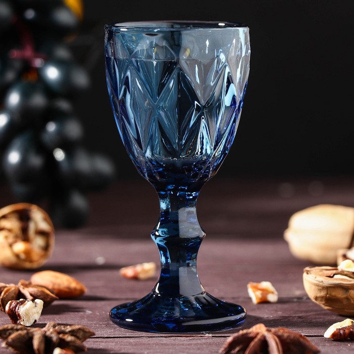 Рюмка стеклянная Magistro «Круиз», 50 мл, 5×10 см, цвет синий