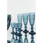 Рюмка стеклянная Magistro «Круиз», 50 мл, 5×10 см, цвет синий - Фото 3