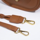 Сумка-мессенджер на клапане, цвет коричневый - фото 41993327