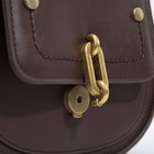 Сумка-мессенджер на клапане, цвет коричневый - фото 24628127