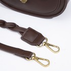 Сумка-мессенджер на клапане, цвет коричневый - фото 24628128