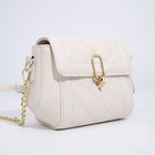 Сумка-мессенджер на клапане, цвет белый - фото 54729541