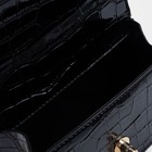 Сумка-мессенджер на застёжке, цвет чёрный - фото 45698542