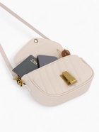 Сумка женская мессенджер на клапане, 18×5×12 см, белая  (артикул 7611068)  большой выбор товаров оптом и в розницу по низким ценам с доставкой