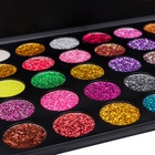 Палетка теней с блёстками, 35 цветов - Фото 5