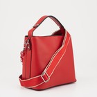 Сумка женская тоут на молнии, цвет красный - фото 21539255