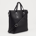 Сумка женская на молнии, цвет чёрный 7636488