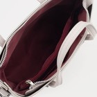 Сумка женская тоут на молнии, цвет серый - фото 21539364