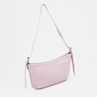 Сумка-багет на молнии, цвет розовый - фото 21539384