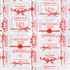 Бумага упаковочная глянцевая "Принцесса", 100 х 70 см 7334819