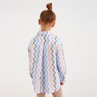 Рубашка для девочки MINAKU: Cotton Collection, белая, рост 116 см - Фото 3