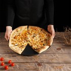 Форма для пиццы Magistro Pizzaiolo, 37×1 см, толщина 0,7 мм, антипригарное покрытие, цвет чёрный - Фото 5