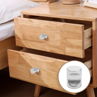 Ручка-кнопка CAPPIO РК102, d=18 мм, пластик, цвет матовый хром - Фото 1