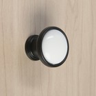 Ручка-кнопка CAPPIO РК101, d=32 мм, пластик, цвет черный с белой вставкой - Фото 4