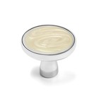 Ручка-кнопка CAPPIO РК103, d=33 мм, пластик, цвет хром 7434134