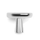 Ручка-кнопка CAPPIO РК103, d=33 мм, пластик, цвет хром 7434134