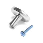 Ручка-кнопка CAPPIO РК103, d=33 мм, пластик, цвет хром 7434134