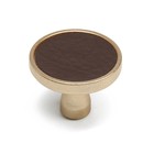 Ручка-кнопка CAPPIO РК103, d=33 мм, пластик, цвет матовое золото - фото 21539953