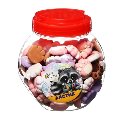 Ластик фигурный «Лапка», МИКС