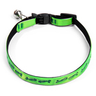 Ошейник кошачий со светоотражающим покрытием «Рыбки», 30×1 см, зелёный - Фото 2