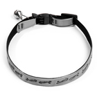 Ошейник для кошек «Рыбки», 30×1 см, со светоотражающим покрытием, серебристый - Фото 2