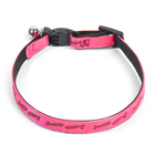 Ошейник кошачий со светоотражающим покрытием «Рыбки», 30×1 см, розовый - Фото 2