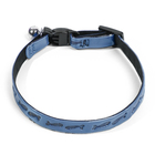 Ошейник кошачий со светоотражающим покрытием «Рыбки», 30×1 см, голубой - Фото 2