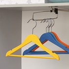 Плечики для одежды детские с перекладиной, размер 30-34 см, цвет МИКС - Фото 1