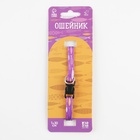 Ошейник для собак и кошек с фастексом «Рыбки», 30х1 см - Фото 4