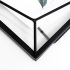 Фоторамка металл на 1 фото 10х15 см "Лофт. Преломление углов" чёрная 20х15х3 см - фото 25270198