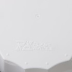 Кашпо для цветов со вставкой «Флюте», 4.5 л, d=20 см, h=20 см, белое - Фото 4