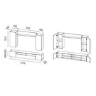 Гостиная Прага-4, 2130х350х1700, Белый/Белый глянец снег - фото 26100400