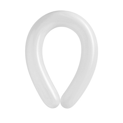 Воздушные шары для моделирования 125 см, d=7.5 см, 10 шт., пастель, белые