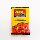 Воздушные шары для моделирования 125 см, d=2.5 см, 10 шт., оранжевые - Фото 2