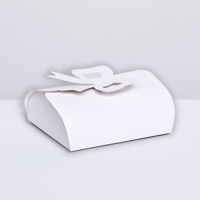Коробка складная-конверт для сладкого, белый, 10,5 х 9,5 х 4 см