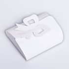 Коробка складная-конверт для сладкого, белый, 10,5 х 9,5 х 4 см - Фото 2
