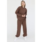 Свитшот женский Looklikecat, размер 42, цвет коричневый - Фото 4